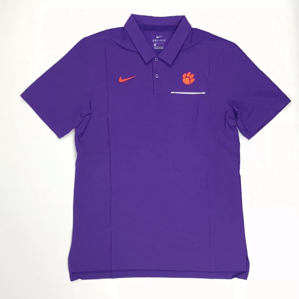 NIKE Mens Clemson Tigers Elite Polo | Medium |